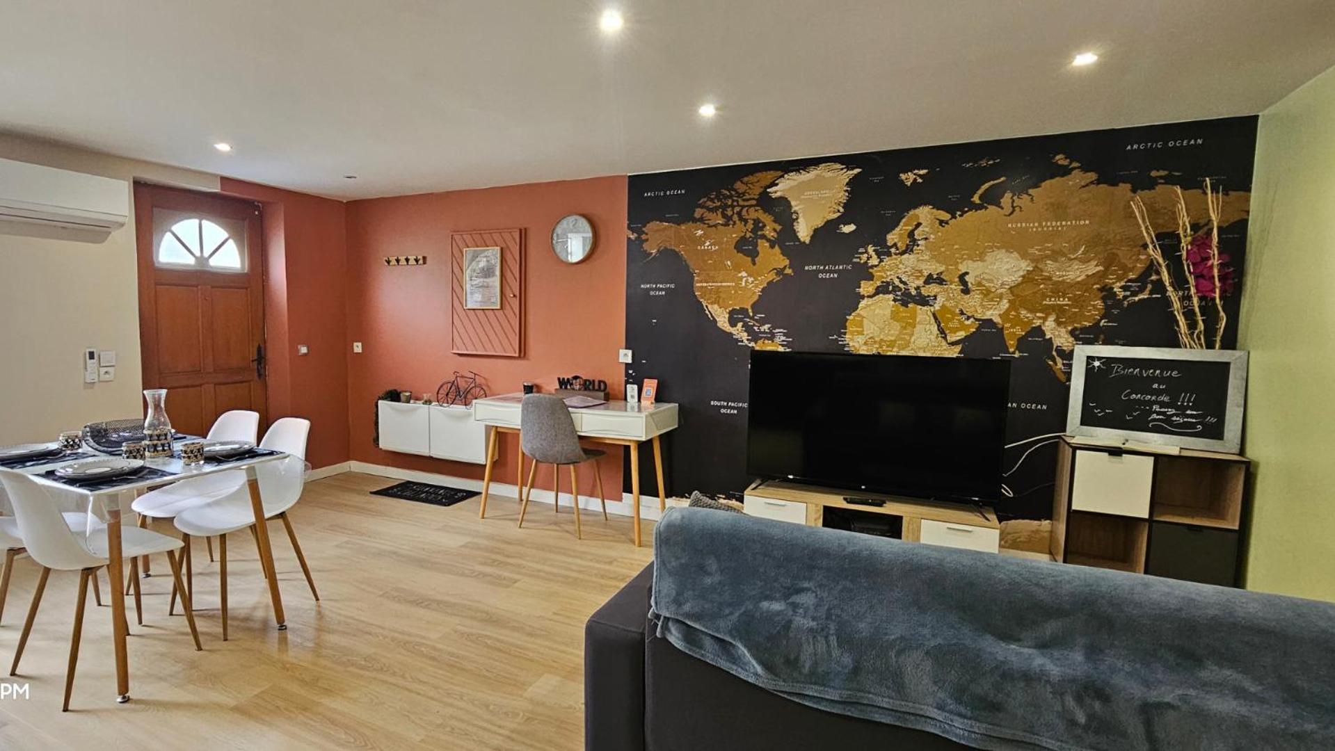 LE CONCORDE-Cosy-WIFI-Clim-Idéal-famille et pros Bram Exterior foto